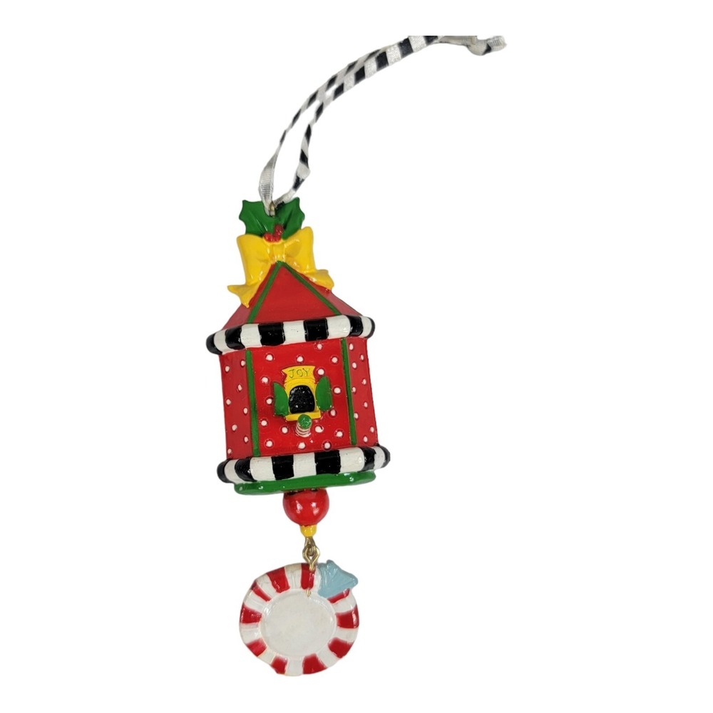 Mary‎ Engelbreit Christmas Collection ornament Bird House Red Peppermint